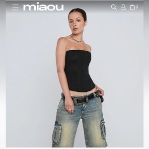 Miaou Libra Corset 2XL Black✨
